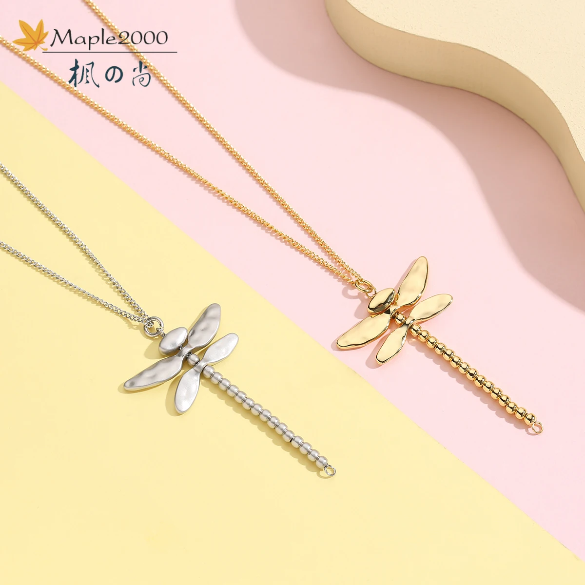 

New fashion classic dragonfly pendant necklace Statement Necklace For Women exquisite dragonfly gold necklaces jewelry