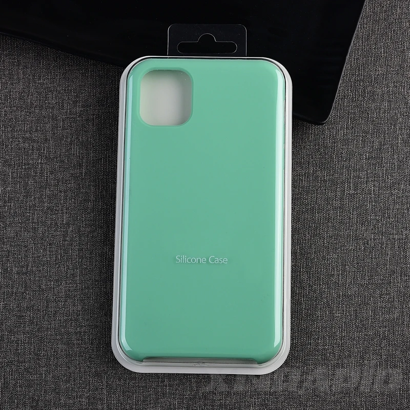 Stable Green Роскошный официальный логотип силиконовый чехол для телефона для iPhone 11 Pro Max чехол для 7 8 6 6s Plus X XS XR XS MAX чехол Funda - Цвет: Stable Green