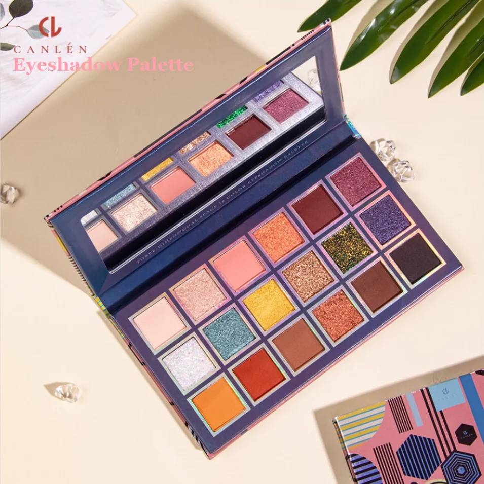 

New Cosmetics 18 Colors Eyeshadow Palette Matte Shimmer Glitter Pigment Eye Shadow Long Lasting Waterproof Makeup Palette