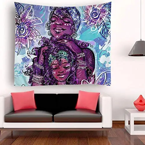 

Афро-американские женщины художественные гобелены настенное искусство хиппи спальня гостиная общежитие настенное украшение