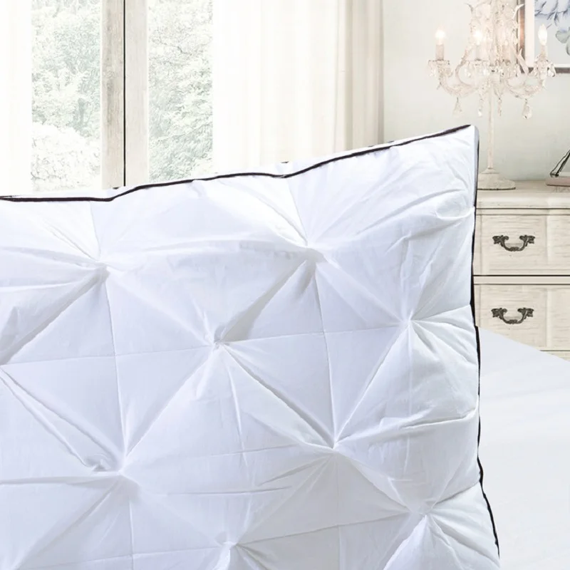 Подушка из белого утиного/гусиного пуха супер мягкая подушка для шеи стандартная