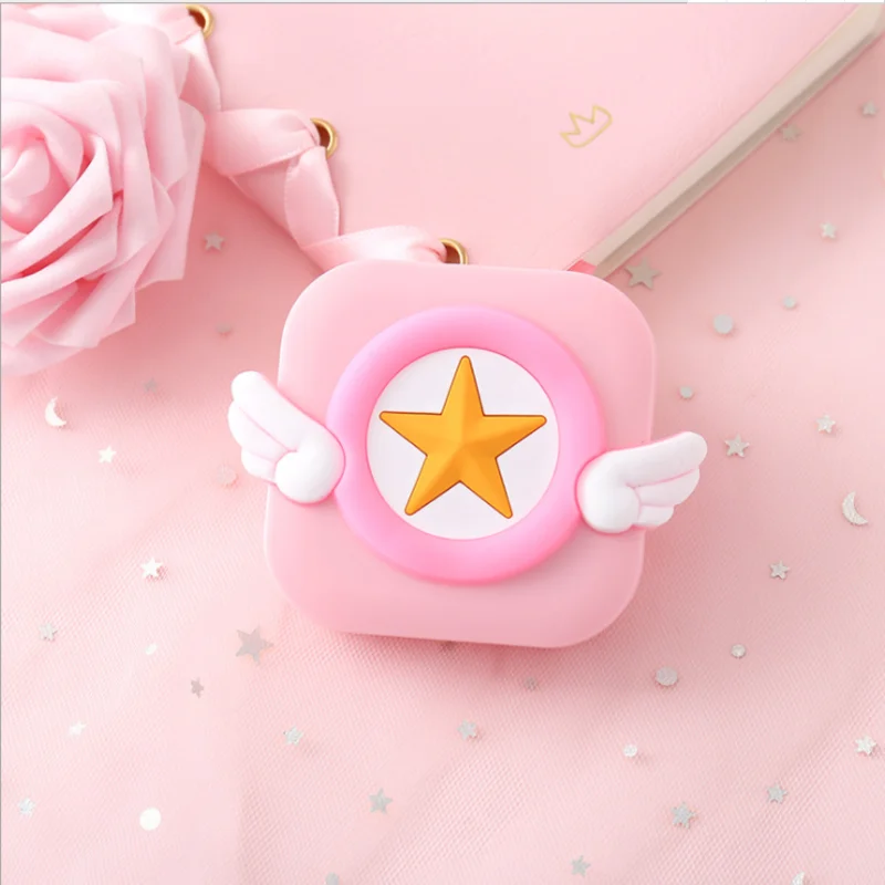 Милый чехол для контактных линз с мультяшным рисунком крыла унисекс футляр