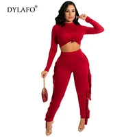 fashion women 2 piece set tracksuit tassel 2021 new autumn winter sweatsuit female two piece outfits for women casual outfits