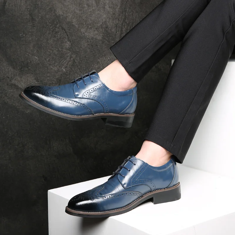 Мужские классические туфли броги CPI дизайнерские Формальные из натуральной кожи