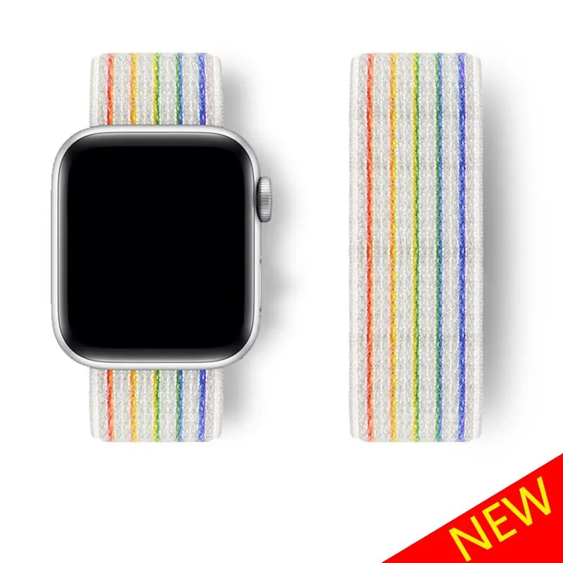 

Strap for Apple Watch band 40mm 44mm Belt Bracelet for iWatch Serie 6 SE 3 4 5 38mm 42mm Sport Loop Nylon correa for apple watch