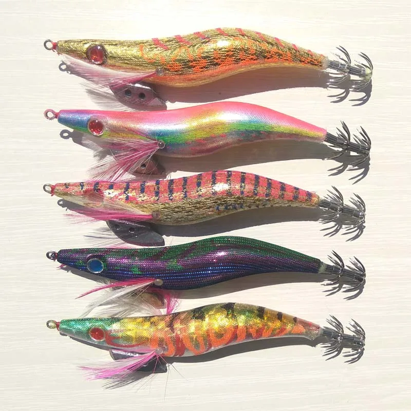 5 шт. Высококачественные золотые и черные Джиги для кальмара японского типа