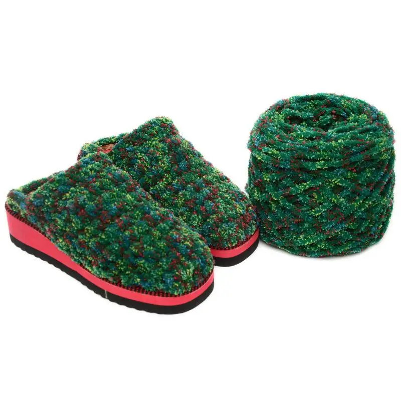 Шерстяная блестясветильник световая линия крючок ледяная синель Толстая шарф