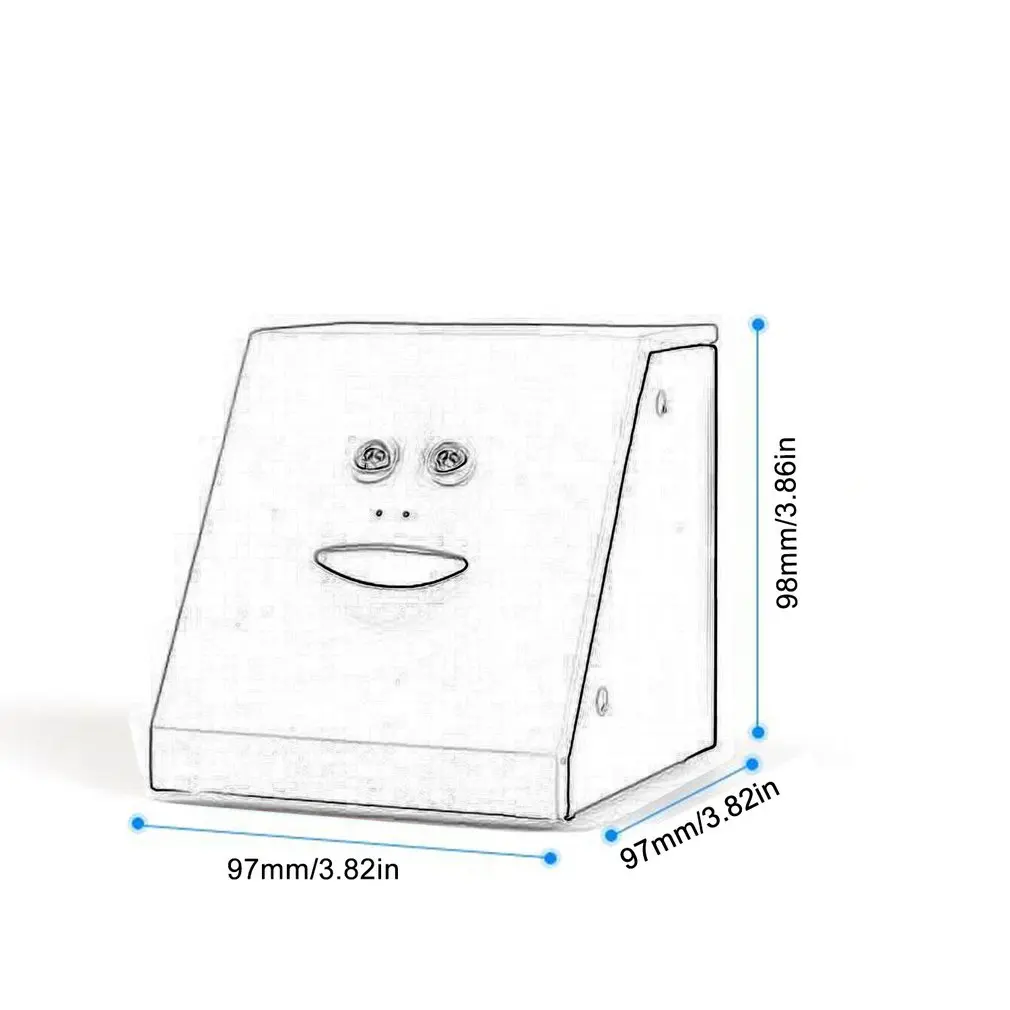 

Plastic Face Bank Human Face Smart Sensor Piggy Bank Electric Coin Can Eat Money Face Piggy Bank Store Coins