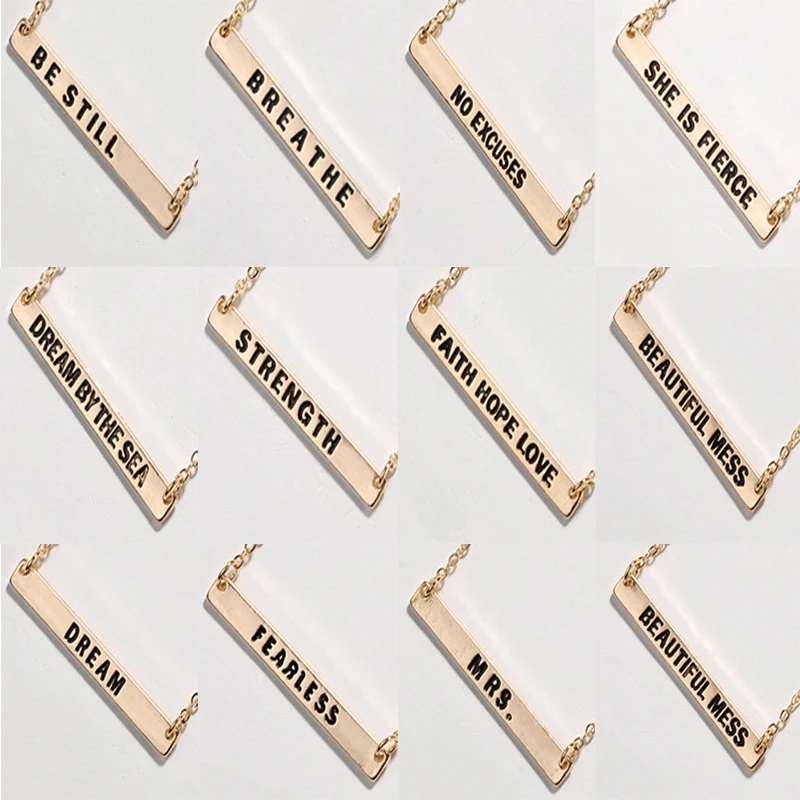 LUNA CHIAO Women Jewelry Accessories Dainty Necklaces Saying Monogram Delicate Collar Bone Necklace | Украшения и аксессуары