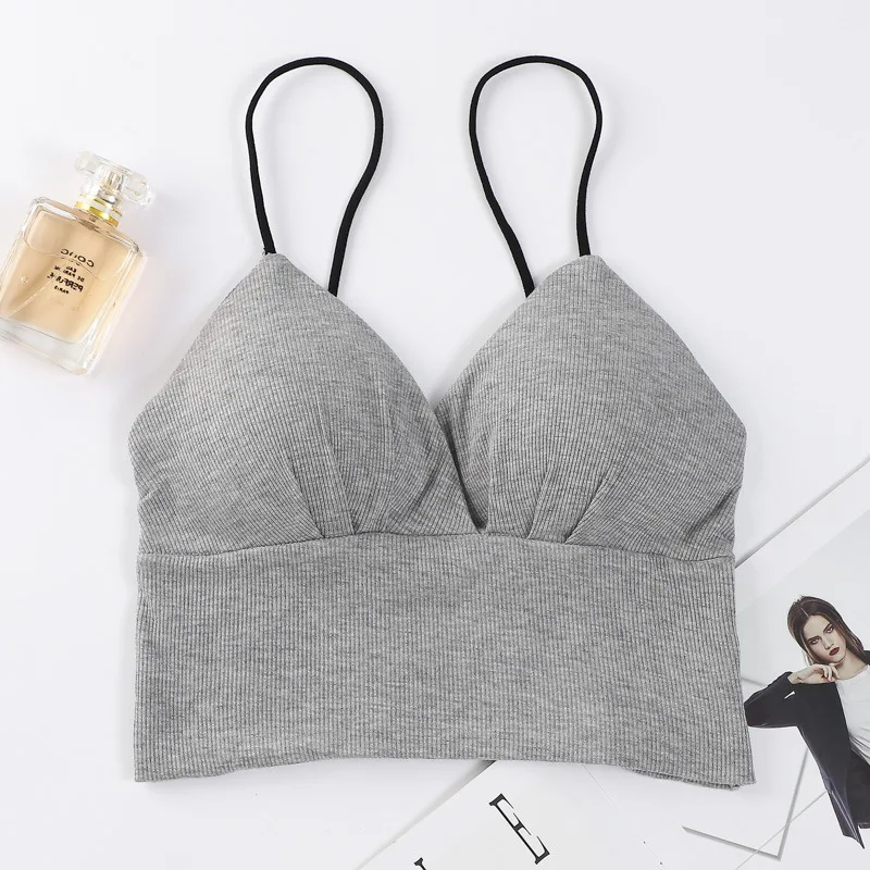

Sitonjwly Push up Bra for Women Sports Triangle Cup Crops Tube Top Sexy Seamless Wrapped Chest Bralette Female Brassiere Vest