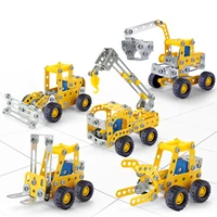 180 piece building toy kit diy construction building blocks set 3d assembled building blocks screw and nut vehicle model toys