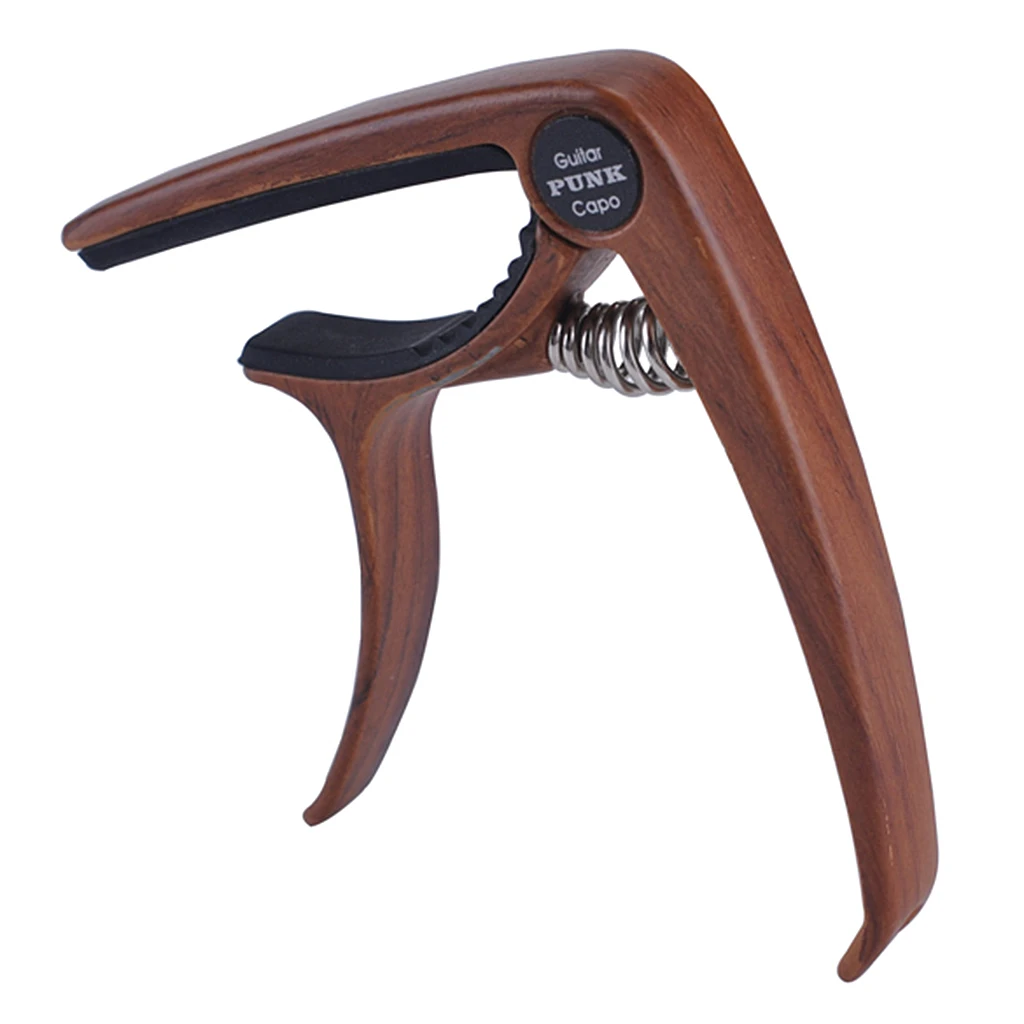 

Quick Trigger Change Capo Clamp Rosewood Color with Pin Puller for Acoustic Classical Guitars