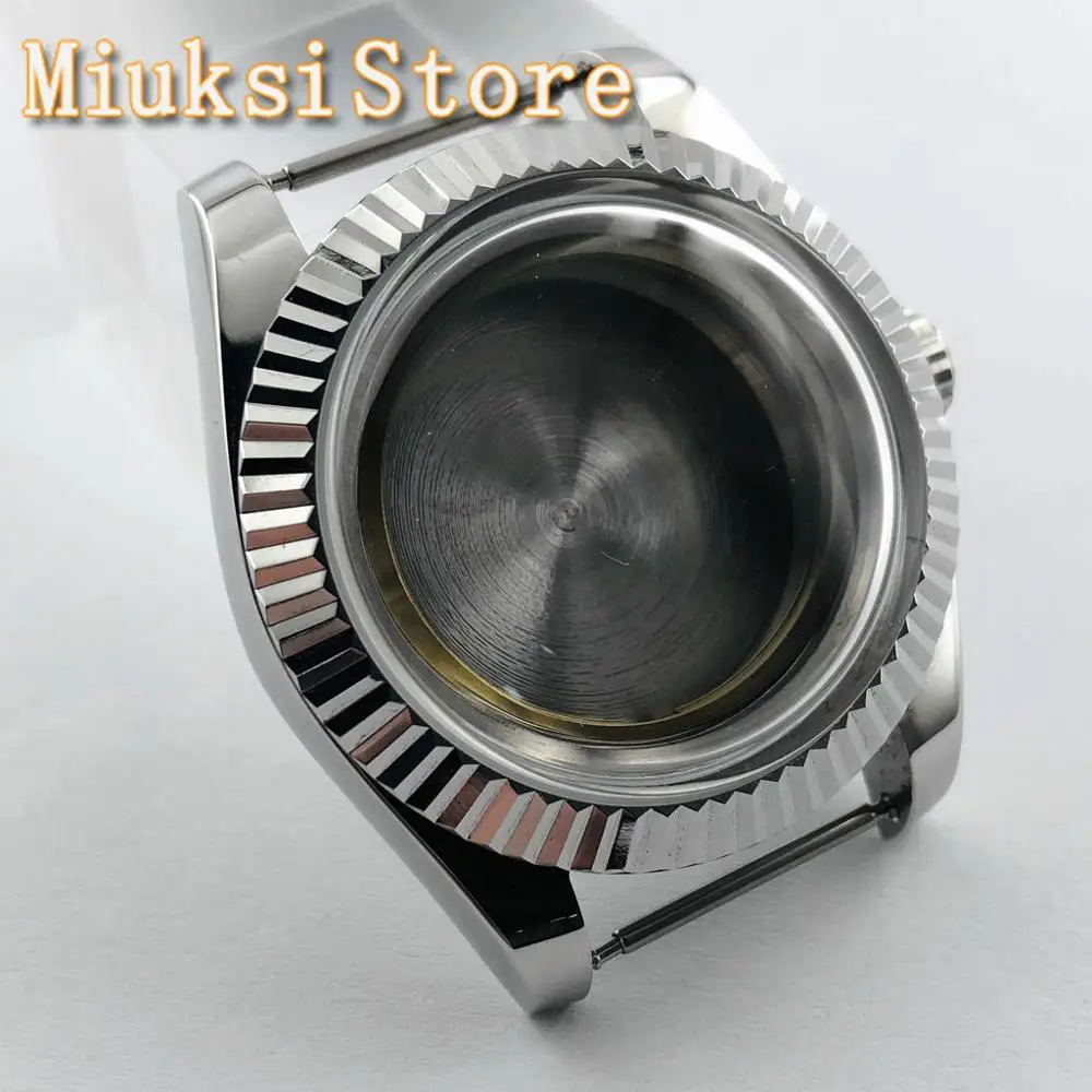 40 мм чехол для часов из стерильной серебристой нержавеющей стали подходит ETA 2836