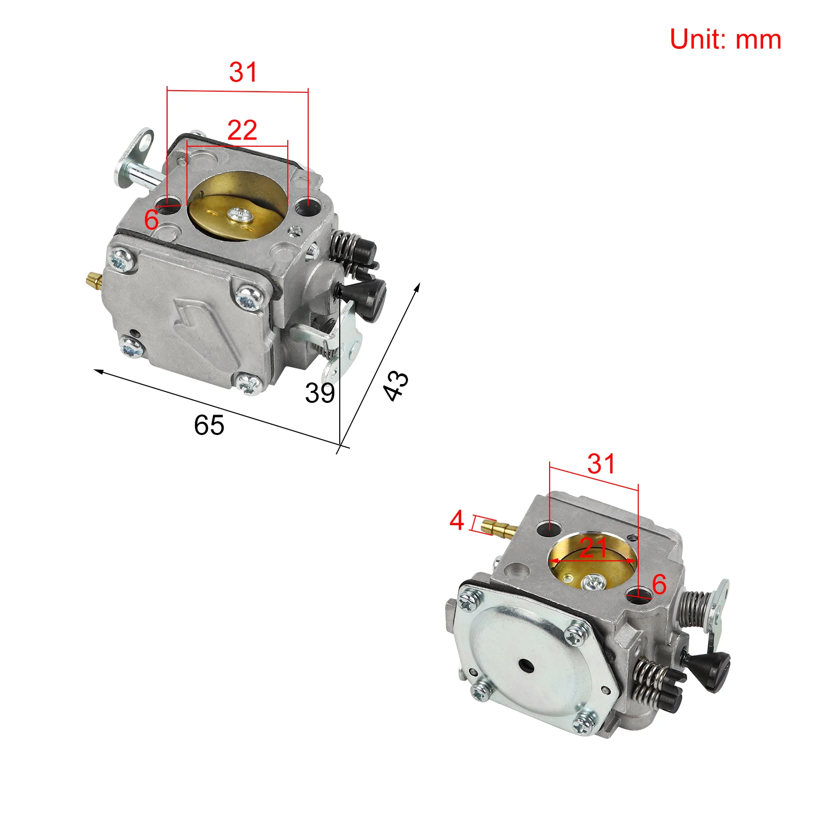Карбюратор для бензопилы Husqvarna 61 266 268 272 272XP (art.: 3920bad1ffd91) - 3920bad1ffd91