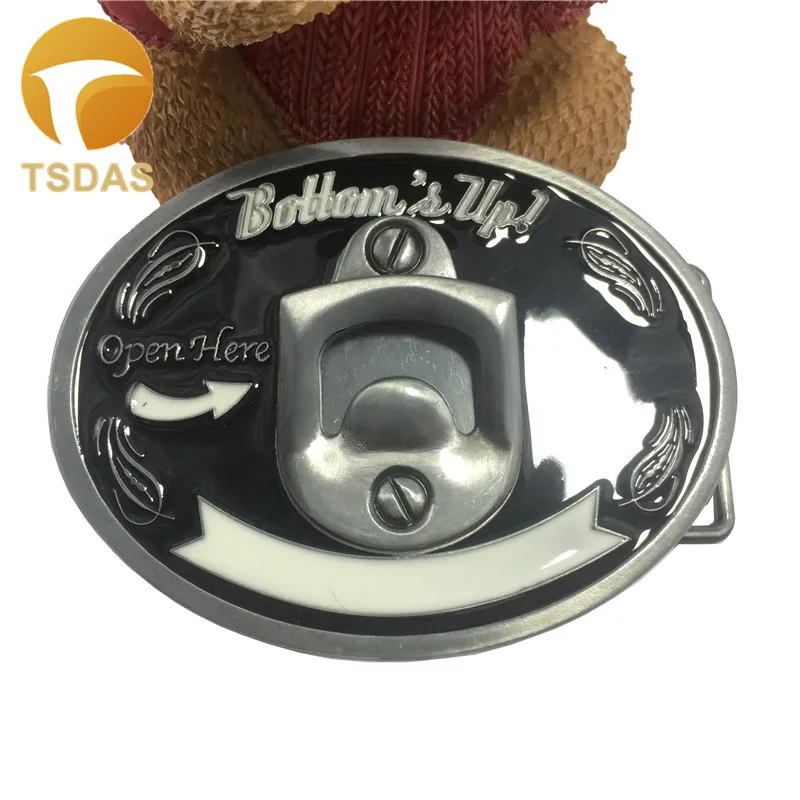 Серебряные мужские пряжки для ремня металлическая Розничная открывалка пивных