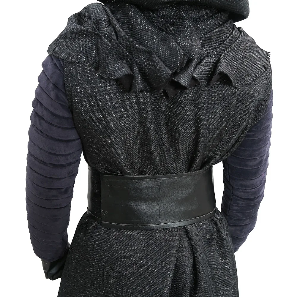 X-COSTUME Kylo Ren костюм Звездные войны 7 The Force Awakens Косплей злодей роскошный взрослый костюм на Хэллоуин и маска черный