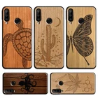 Деревянный чехол для Huawei P Smart 2019 Z P30 Lite P20 P40 Pro Mate 20 Lite Nova 5T Honor 50 10i 8X 9X