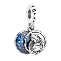 blue enamel star mom jumbo pendant fit pan charms bracelet women cartoon little flying elephant beads for jewelry making diy