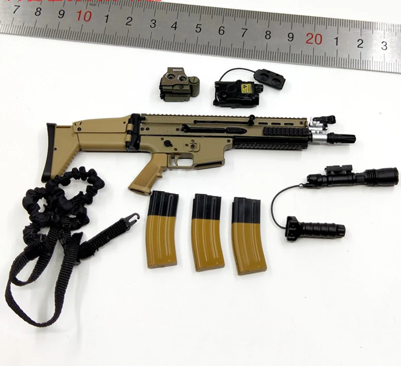 

In Stock 1/6th MCCTOYS Greyman Trend Soldier MCC026B MK16 Weapon Gun For Doll Soldier Collection