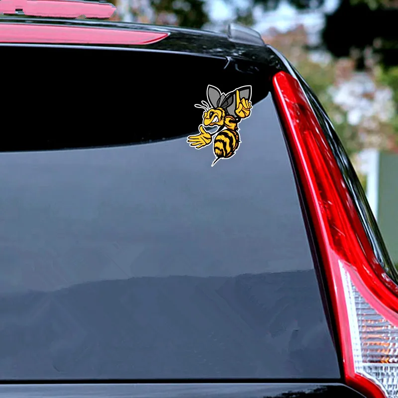 Ebdeckle Angry bee цветная забавная наклейка для автомобилей Авто/бампера/окна/стены