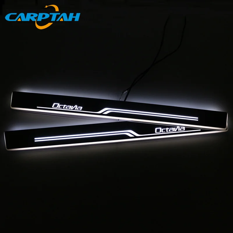Carptah Trim Pedal светодиодный автомобильный светильник Накладка для порога тропа