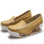 QSRбесплатная доставка; женские тонкие туфли с закрытым носком; повседневные женские туфли-лодочки на танкетке с мягкой подошвой; обувь для танцев для мам