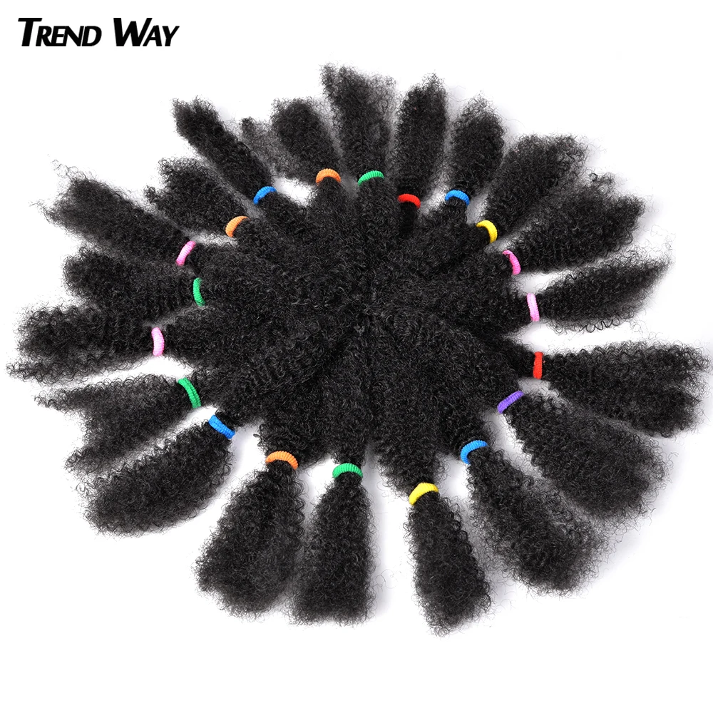 

Trend Way 12inch Synthetic Ombre Braiding Hair Afro kinky Bulk Braids Bug Brown Color Crochet Braids Hair Extension For Women