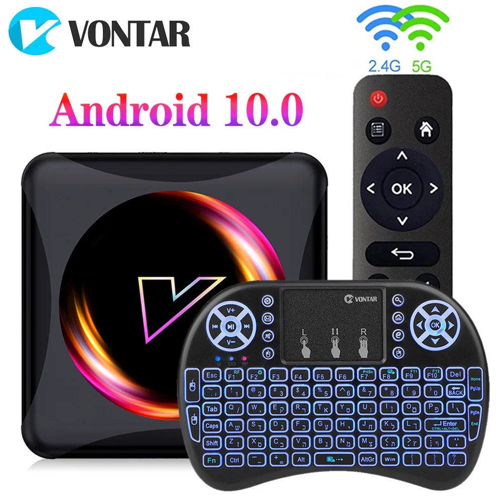 Приставка Смарт ТВ VONTAR Z5 Android 10 4 + 64 ГБ 1080p 4K|ТВ-приставки и медиаплееры| |