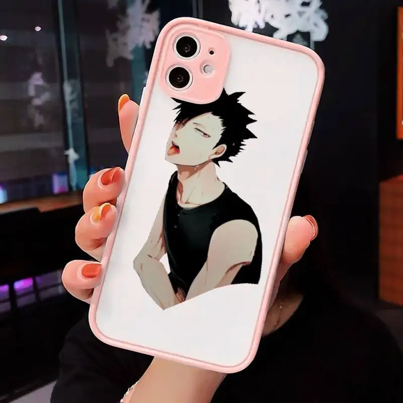 

Haikyuu Hinata Anime shell Phone Cases matte transparent For iphone 7 8 11 12 plus mini x xs xr pro max cover