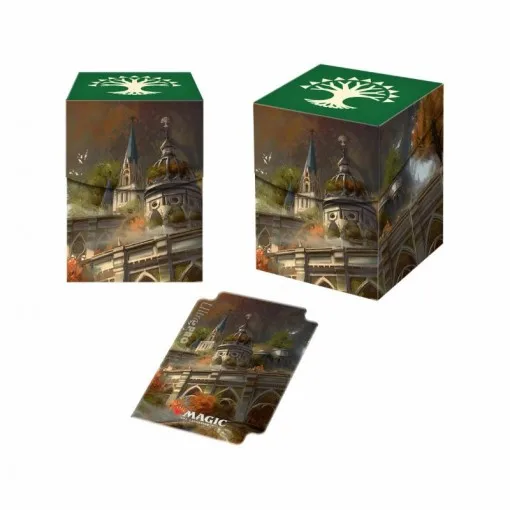 Тёмно-синий Ультра Pro Deck Box Ravnica десять гильдий настольные игры карты TCG колода чехол для магических карт MGT/Pkm/YGO/сборные игры - Цвет: Тёмно-синий