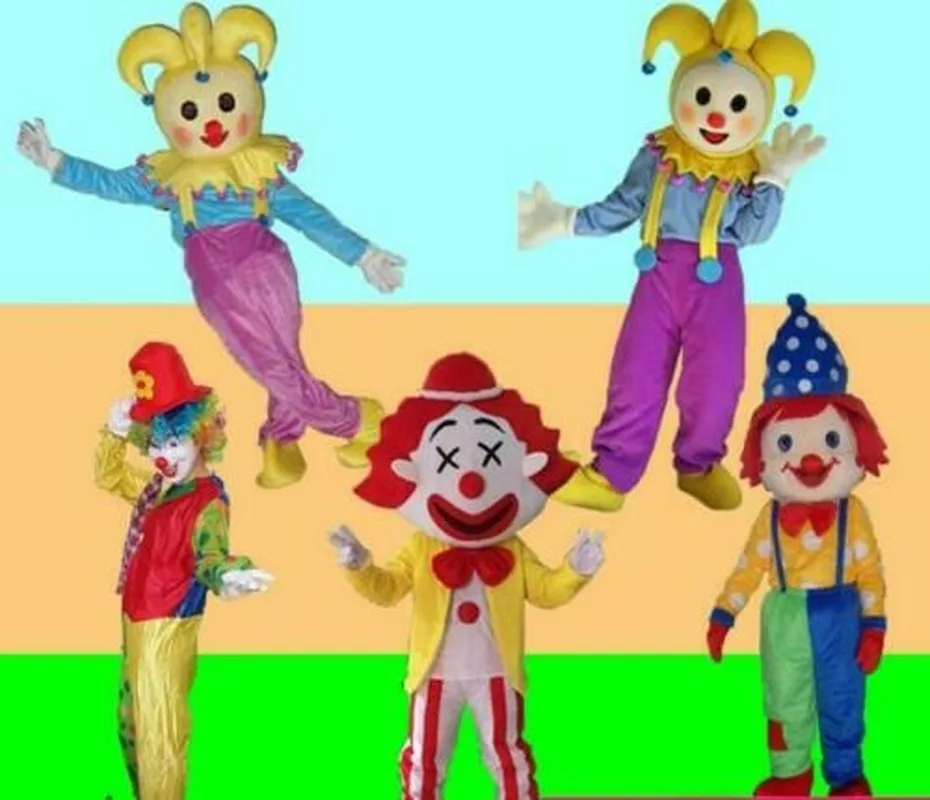 Cute Clown Mascot Costume Suit Cosplay Party Dress Outfit Advertising Adults #2 Event Apparel Cartoon Character Birthday Clothes |