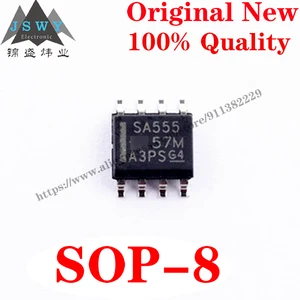 10~100PCS SA555DR SOP-8 SA555 Semiconductor Timer and Support Products IC Chip with for module arduino Free Shipping SA555D 555