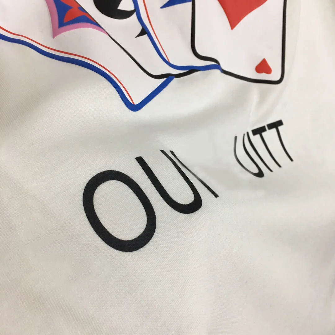 

Poker embroidered F3096 Tshirt Ladies Casual Round Neck Top Brand Tee Tops Women fashion Loose short sleeves Tshirt Women