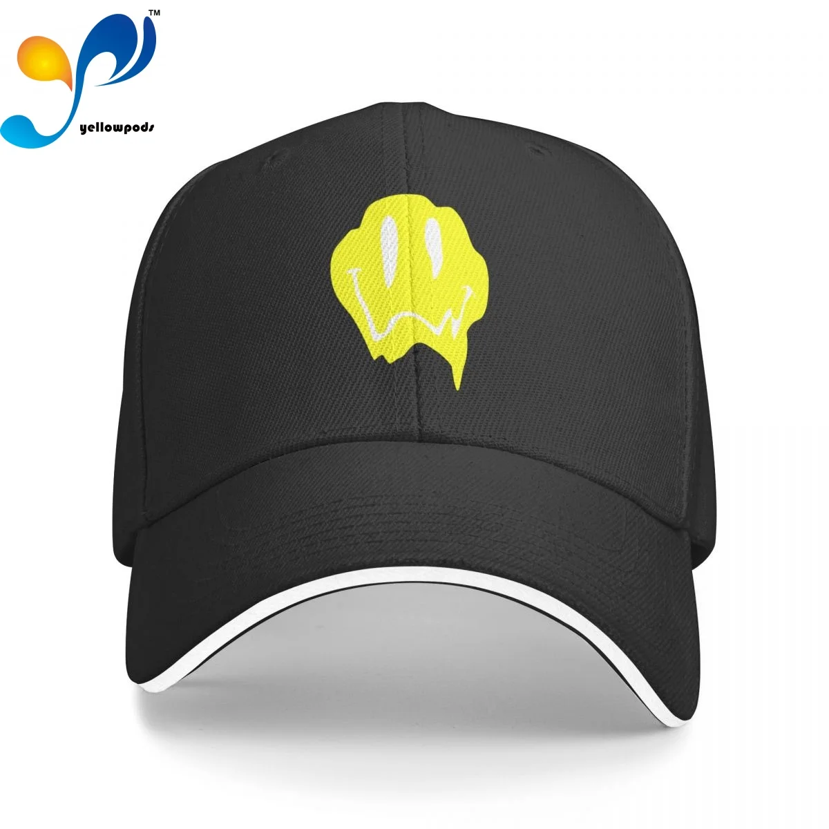 

Melting Acid Laugh Face Yellow Anime Printed Men's New Baseball Cap Fashion Sun Hats Caps for Men and Women