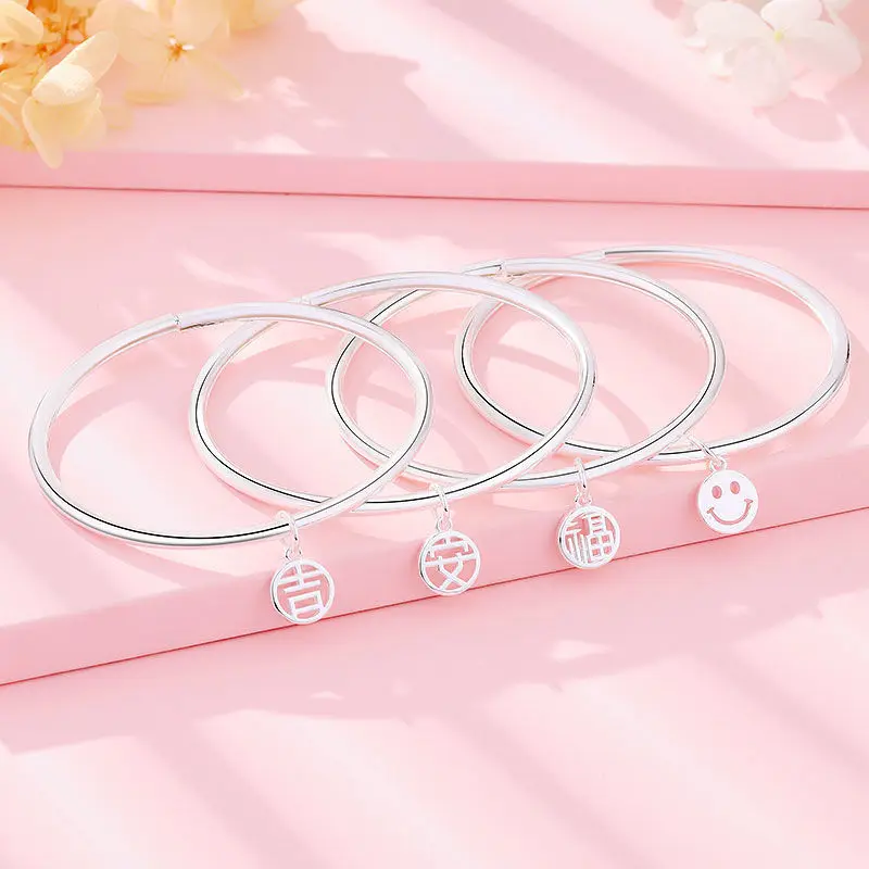 

Glossy Plain Ring Bracelet New Girl Bracelet Fine Small Fresh Ins Cold Wind Valentine's Day Jewelry Accessories