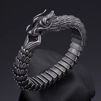 rock dragon bracelet for men domineering black metal charm bracelet fashion jewelry