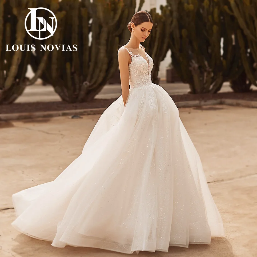 Женское свадебное платье с вышивкой в виде бусин