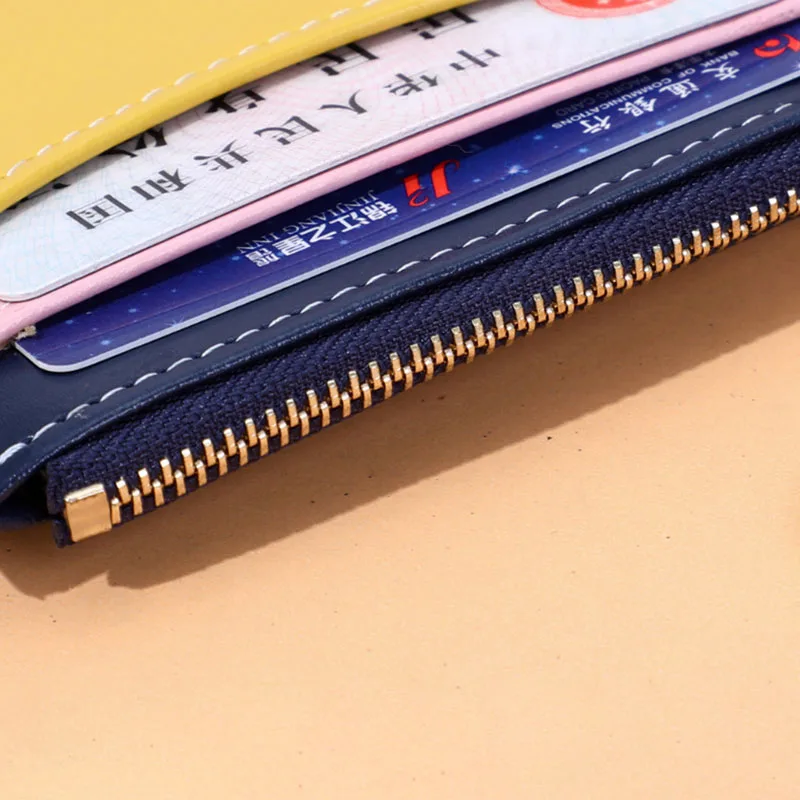 

Small PU Leather Bank Business ID Card Holder Wallet Case For Women ID Credit Card Holder 2021 New Key Ring Slim Coin Purse Gift