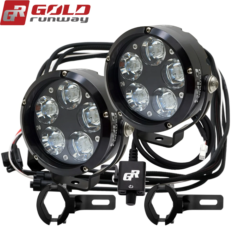 Светодиодный мото-фары GOLDRUNWAY 50X 50W SPOT Combo 12V 6000LM ADV1200 moto rcycle |