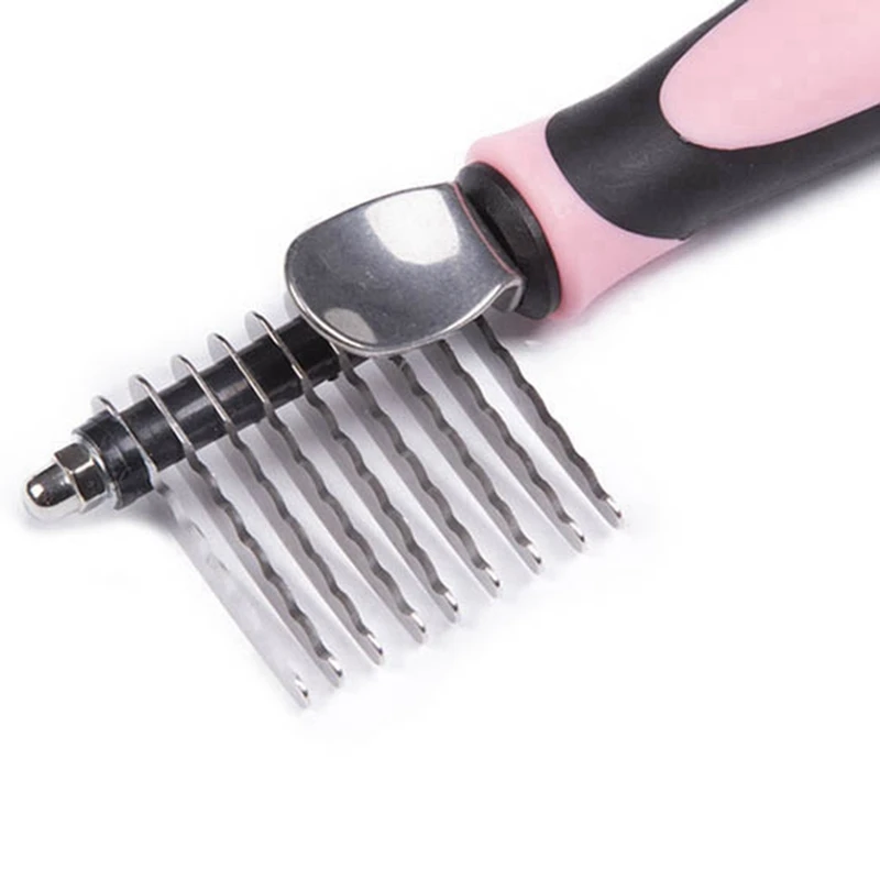 

Hair Removal Comb For Dog Cat Pet Shedding Brush Grooming Tools For Matted Long Hair Pet Dog Hair Open Knot Comb