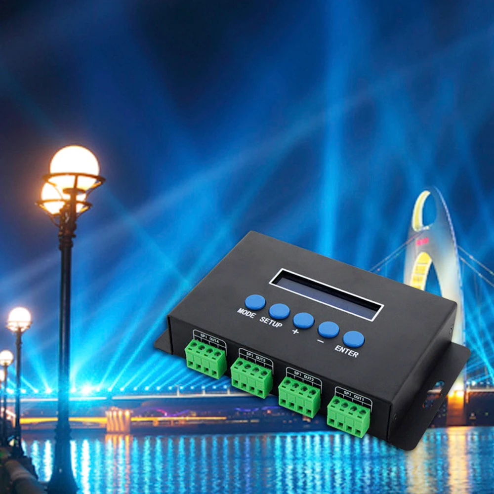 DC5V-24V BC-204 BC-216 Artnet Eternet для SPI/DMX пиксельный светодиодный контроллер освещения