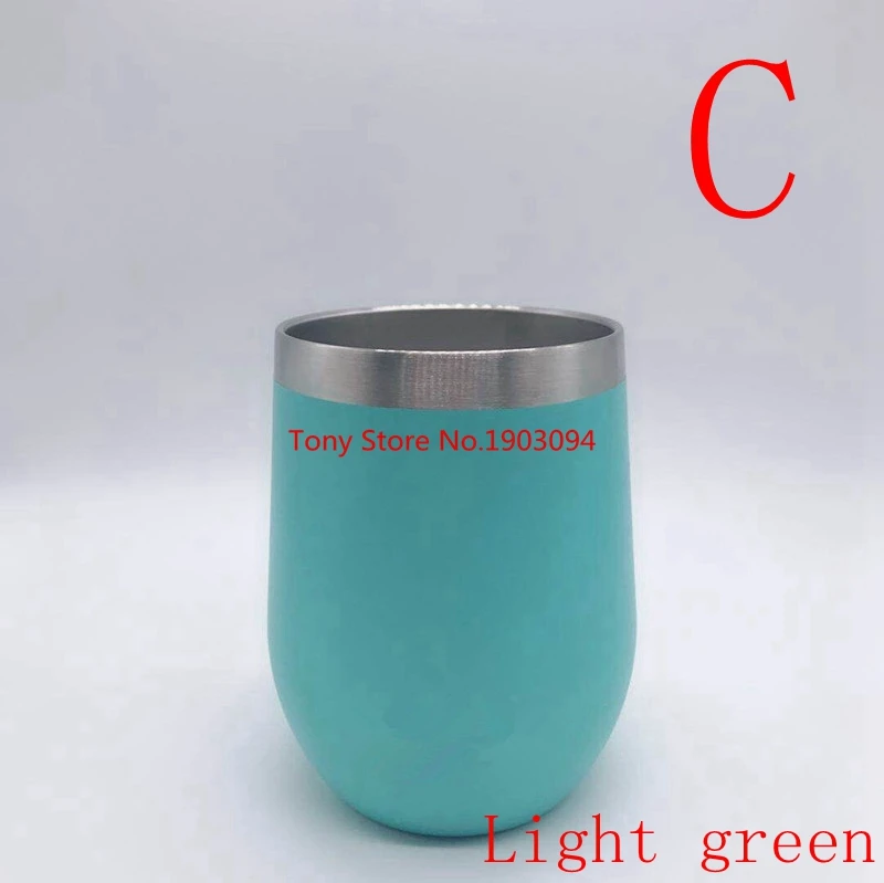 200 шт./лот 2018 горячая Распродажа 9 унций стакан для вина стаканы из нержавеющей