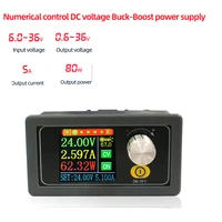 80w 5a dc dc buck boost converter cc cv 0 6 36v 5v 12v 15v 24v power module adjustable voltage regulated laboratory power supply