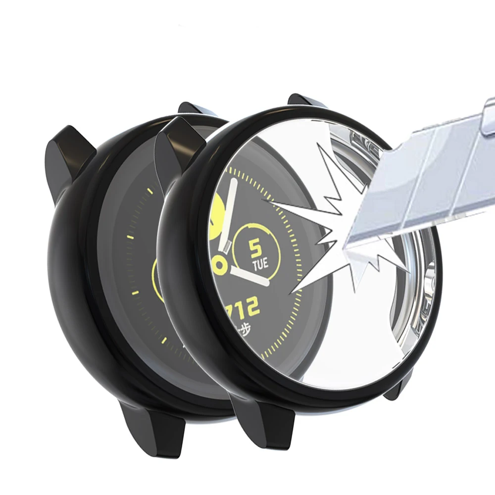 Для Galaxy Watch active case Samsung galaxy watch 2 44 мм 40 Бампер протектор HD полное покрытие защита