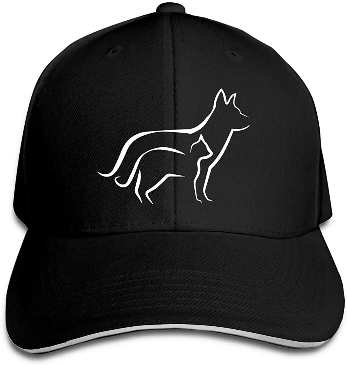 

Cat and Dog Baseball Cap Adjustable Peaked Sandwich Hats