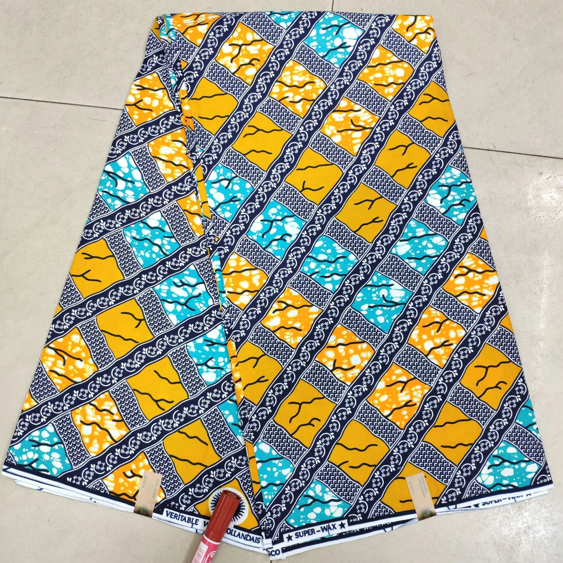 Настоящий воск гарантировано Настоящая Африканская ткань 100% хлопок высокое