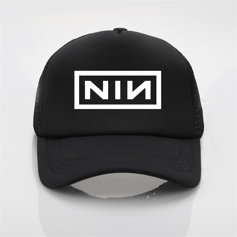 

fashion net cap Nine Inch Nails printing baseball cap Men women Summer Trend Cap New Youth Joker sun hat Beach Visor hat