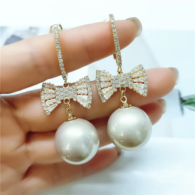 

Earrings fashion jewelry 2020 Pearl tassel asymmetrical ear bone clip oorbellen voor vrouwen aretes largos de mujer