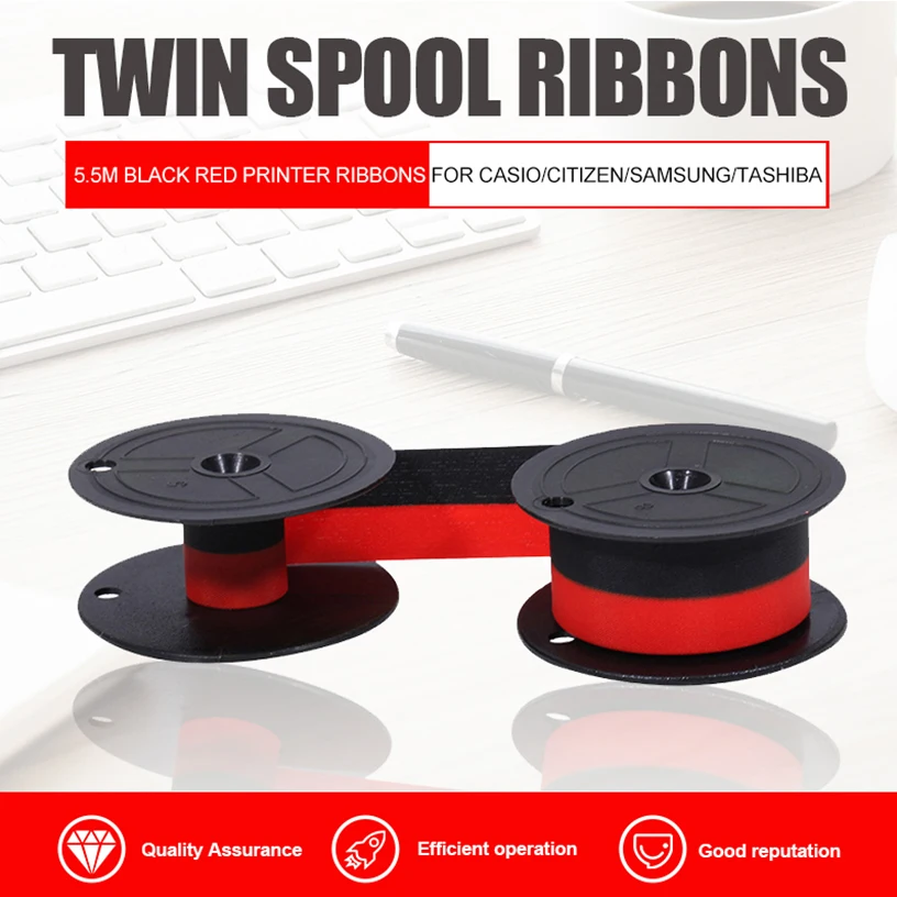 Лента GR24 с двойной катушкой для пишущих машинок лента принтера черного и