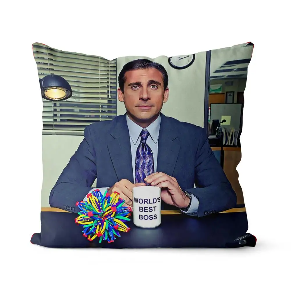 Лучший в мире Босс Майкл Скотт хлопчатобумажные брезентовые наволочки на заказ